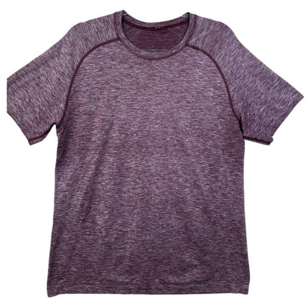 Lululemon Metal Vent Tech Short‎ Sleeve Shirt Maroon Large - Picture 2 of 7